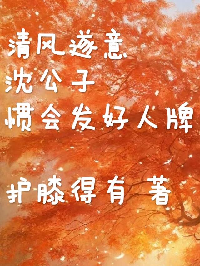 清风遂意,沈公子惯会发好人牌